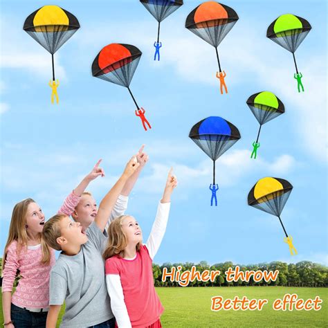 Buy 10 Pcs Parachute Toy,Tangle Free Throwing Parachute Toys,Outdoor ...