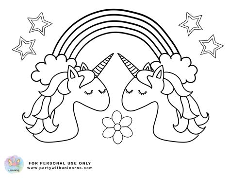 Rainbow Unicorn Coloring Pages Rainbow Donut Unicorn Coloring Page