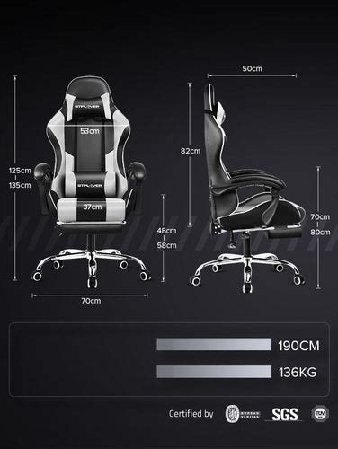 Multi-Functional Ergonomic Gaming & Computer Chair – Massage Cushion ...