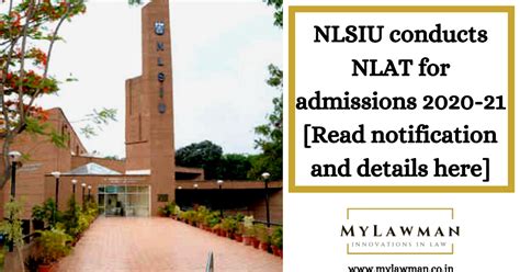 NLSIU conducts NLAT for admissions 2020-21 [Read notification and ...