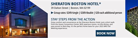 Hotels | 2025 MRS Fall Meeting | Boston, Massachusetts