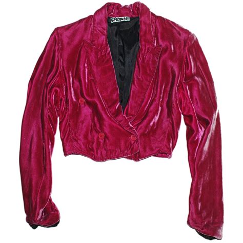 『Stephen Sprouse』80s cropped velour jacket | excube.e_shop