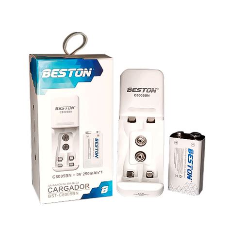 Cargador+pila Recargable Beston 9v