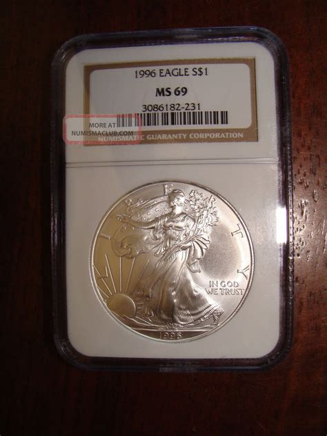 1996 Silver Eagle - Ngc Ms69 - Pristine Coin - $2. 00 S&h - 231