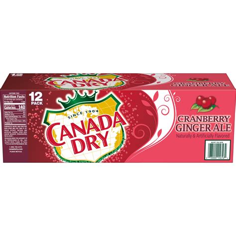 Buy Canada Dry Cranberry Ginger Ale Soda, 12 fl oz cans, 12 pack Online ...