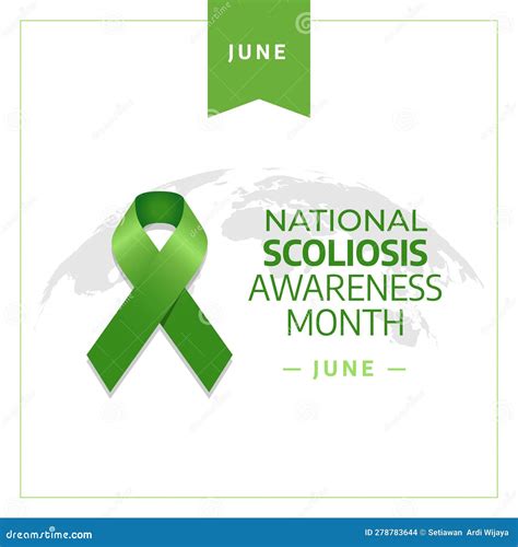 Vector Graphic of National Scoliosis Awareness Month Good for National ...