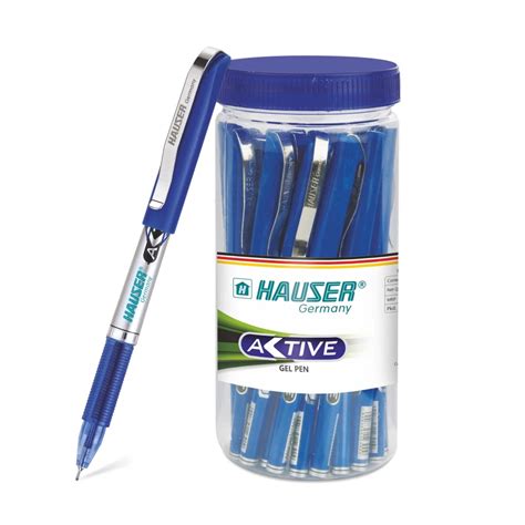 Hauser Active 0.5mm Gel Pen Jar | Light Weight Refillable Gel Pen ...