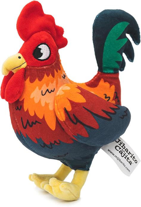 Amazon.com: 8" Plush Rooster with six Crowing Sounds in Spanish Vowels ...