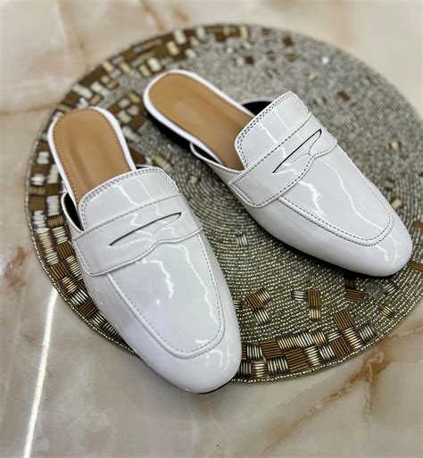 Patent Mules Backopen Shoes First Copy – Elegant & Stylish