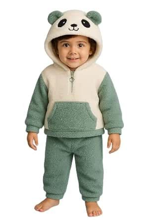 FUNDAY FASHION Unisex Kids Fleece Clothing Sets | Full Sleeve | Hooded ...