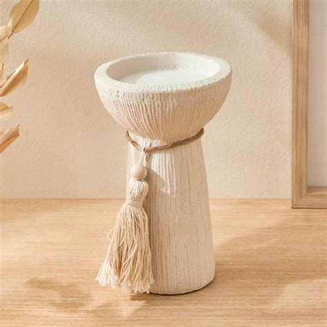 Buy Oyster Ornira Ceramic Votive Candle Holder with Beads from Home ...