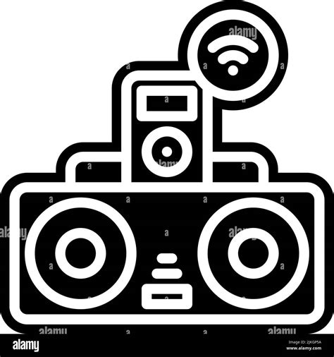 music player icon black vector illustration Stock Vector Image & Art - Alamy