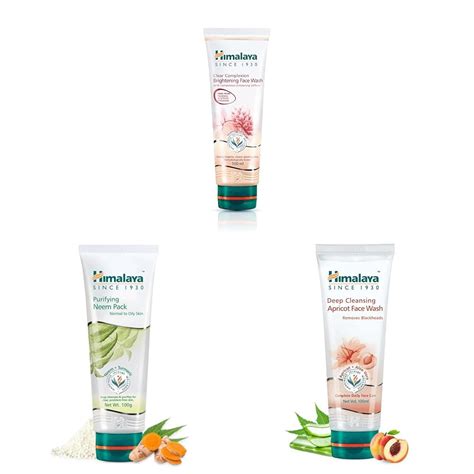 Himalaya Clear Complexion Whitening Face Wash & Himalaya Purifying Neem ...
