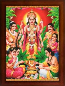 Craft Quest Lord Satyanarayan Swami Vishnu Avatar Photo Frame for ...