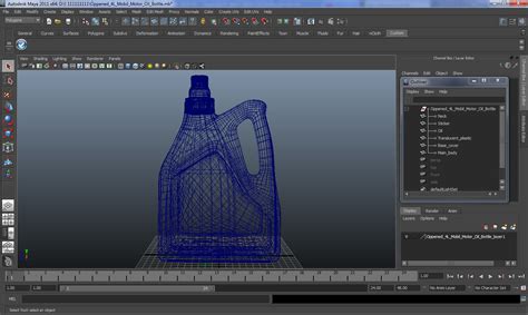 3D Oppened 4L Mobil Motor Oil Bottle model | 3D Molier International