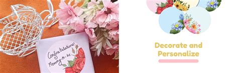 weRevel Floral Theme Note Stickers, 40 Pieces, 2 inc, Round, 4 Unique ...