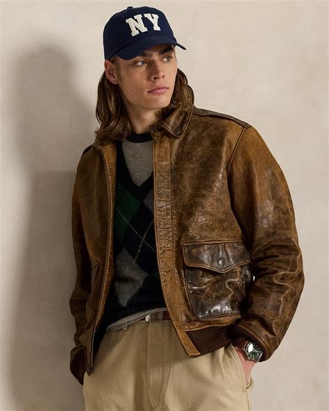 Men's Leather Jacket Jackets & Coats | Ralph Lauren® IE