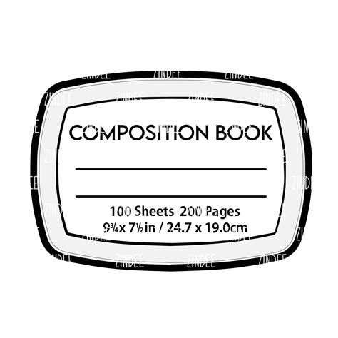 Composition Notebook Clip Art