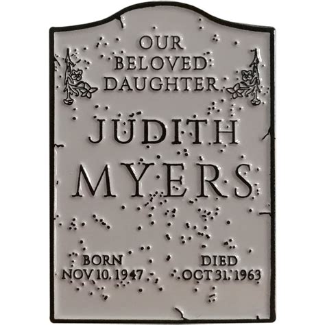 Halloween (1978) Judith Myers Tombstone Enamel Pin