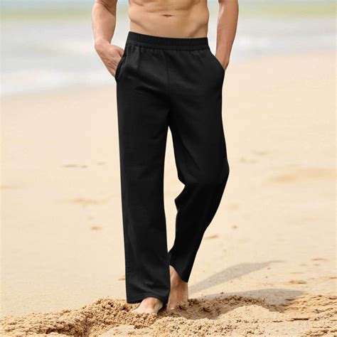 Muscularfit Golf Pants Men Black Track Yoga Pants Baggy Chinos High ...