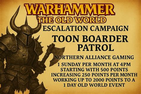 Toon border patrol warhammer the oldworld escalation campaign ...