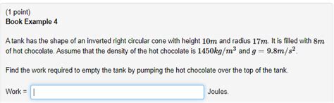 Image result for Work Problem Hemispherical Tank Calc 2