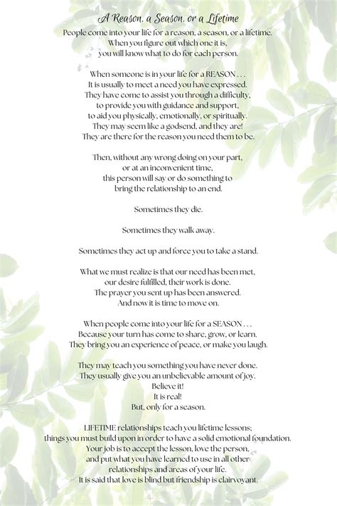 11 Reason, Season & A Lifetime Poem Inspiration - Aestheticpoems