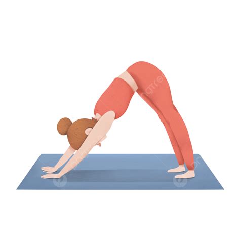 Downward Facing Dog Yoga Pose, Yoga, Downward Dog, Illustration PNG ...