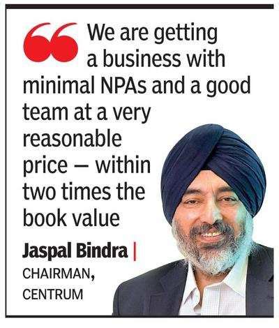 Centrum Cap acquiresFirstRand’s microfin biz - Times of India