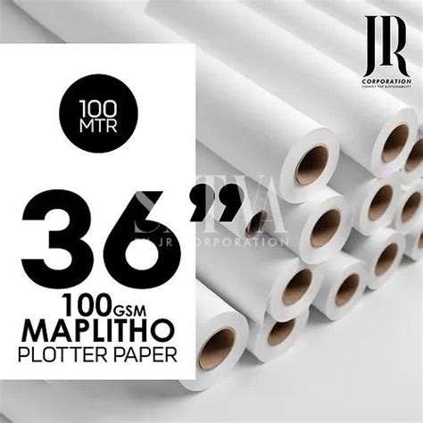 100 GSM 100 Meter Maplitho Plotter Paper Rolls Manufacturer, Supplier ...