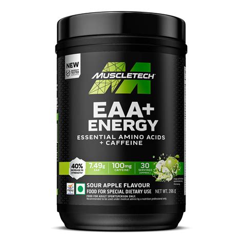 MuscleTech Eaa + Energy | Essential Amino Acids + 100Mg Caffeine ...