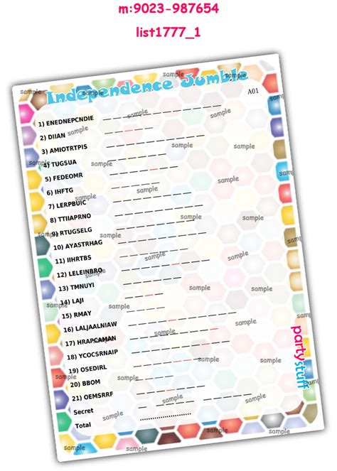 Paper Games | Independence Day Designs