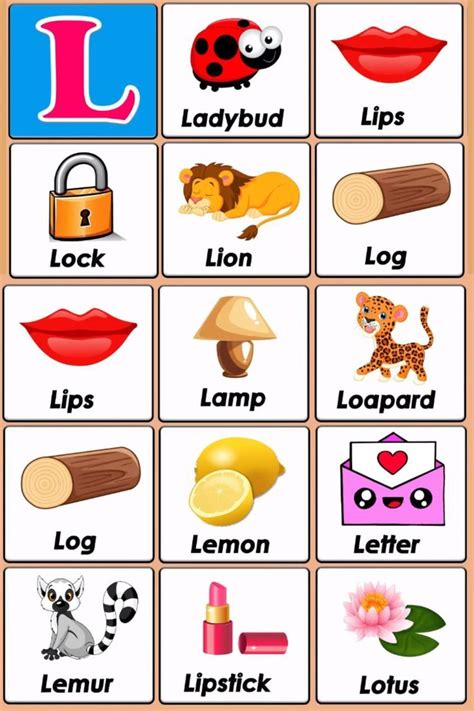 L Words For Kids | Game