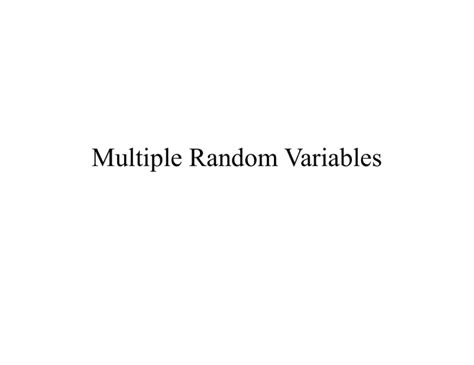 Multiple Random Variable 的图像结果