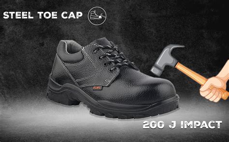 Fuel Leon R Safety Shoes for Men's (Black)