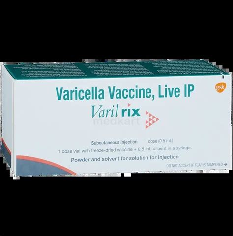 Buy Varilrix Vaccine at Best Price | Medkart