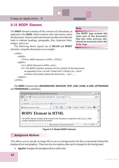 Basic HTML Computer Class 10 的图像结果