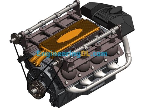 Image result for SolidWorks Model of Engine