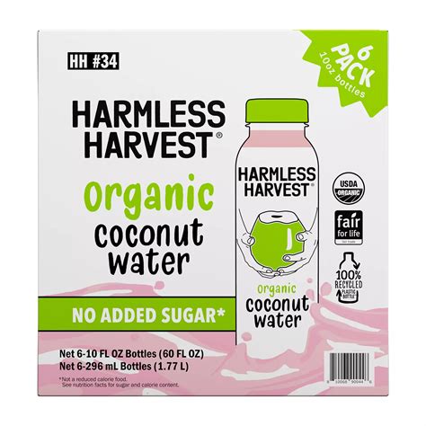 Harmless Harvest Organic Coconut Water 6 pk./10 oz. | BJ's Wholesale Club