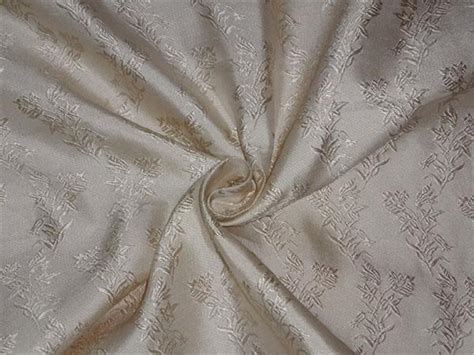 SILK TAFFETTA CREAM COLOR JACQUARD Taf#J23 – The Fabric Factory
