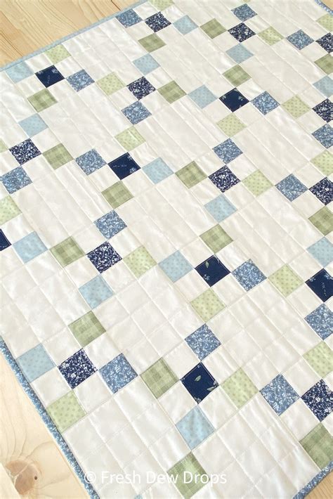 Simple Irish Chain Table Topper Quilt