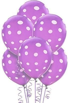 YNS CRAFTS STOCK™ Printed 12 Inch Polka Dot Birthday Party Balloons for ...