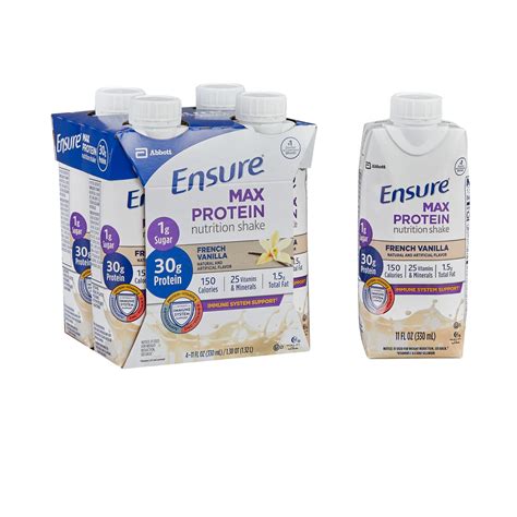 Ensure® Max Protein Nutrition Shake, Vanilla, 11-ounce carton - Walmart.com