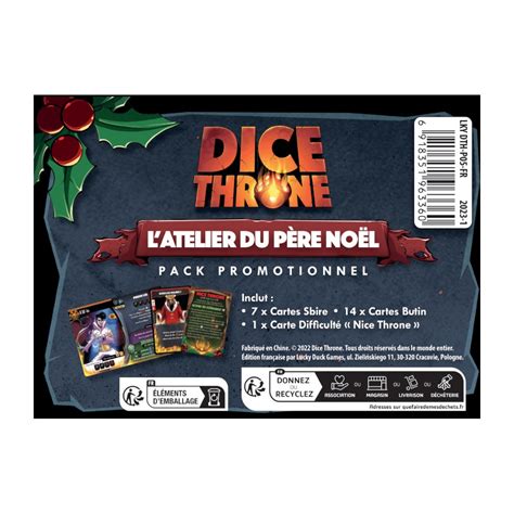 Buy Dice Throne- L'Atelier du Père Noël - Pack Promotionnel - Lucky ...