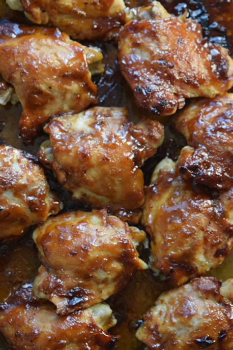 Oven Baked Teriyaki Chicken Thighs - Julia's Cuisine
