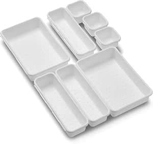 House of Quirk 8pcs Plastic Storage Box Set 3-Size Versatile ...