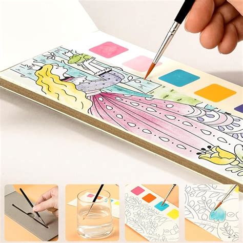 GHANTOY Pocket Watercolor Painting Book, Pocket Watercolor India | Ubuy