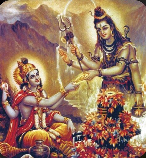 Lord Vishnu And Shiva Fight