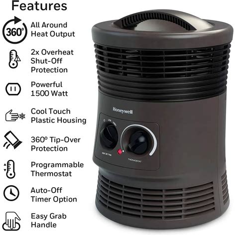 Honeywell HHF360 360 Surround Heater Slate Gray