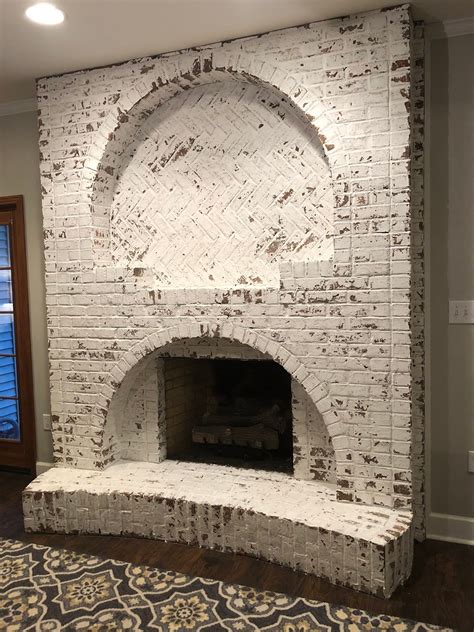 How to: German Schmear Brick Fireplace